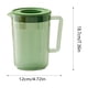 thumbnail image 3 of Jarra fría para tetera 1,75L con tapa - Dispensador de plástico transparente para té helado, limonada y agua infusionada - Recipiente para frigorífico apto para lavavajillas, 3 of 6
