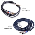 thumbnail image 4 of Bearachild Adaptador de Cable TRS a RCA Dual de 6,35mm, sistema de teatro, conector Musical, amplificador, interconector de Cable, líneas de Cables de audio/vídeo 1.8 m, 4 of 6