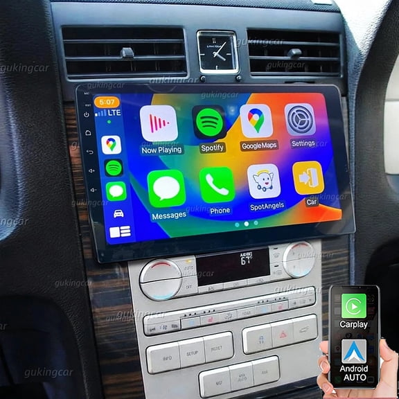 Gsuatey Car Stereo for Lincoln MKX 2007-2009 with Wireless Carplay Android Auto,7 Inch Touchscreen Bluetooth Car Radio with GPS, WiFi, FM/RDS, Backup Camera, SWC,MIC