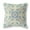 Light Blue, variant on 16 x 16 in. Broad Cloth Floral Throw Pillow, Off White & Brown