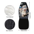 thumbnail image 4 of HUISEFOR Cute Sheep Car Seat Cover 2 Pack Breathable Car Front Seat Protector Elastic Polyester Cars Interior Accessories Fashion Fits for Cars SUV, 4 of 4