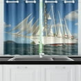 thumbnail image 4 of CADecor Sailboat Print Sail Boat Art Window Treatment Panel Curtains Window Curtain Kitchen Curtain,Two Piece 26x39 Inches, 4 of 4