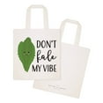 thumbnail image 2 of Don't Kale My Vibe Cotton Canvas Tote Bag, 2 of 4