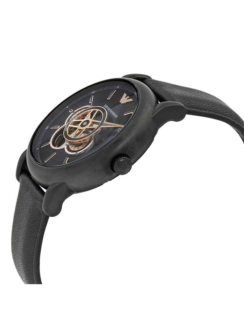 Emporio Armani Leather Automatic Mens Watch AR60012 - Walmart.com
