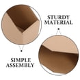 thumbnail image 3 of Hemoton 5pcs Corrugated Cardboard Bins Convenient To Use Topper Opening Storage Boxes Parts Organizing Bins For Storage And Moving, 3 of 8