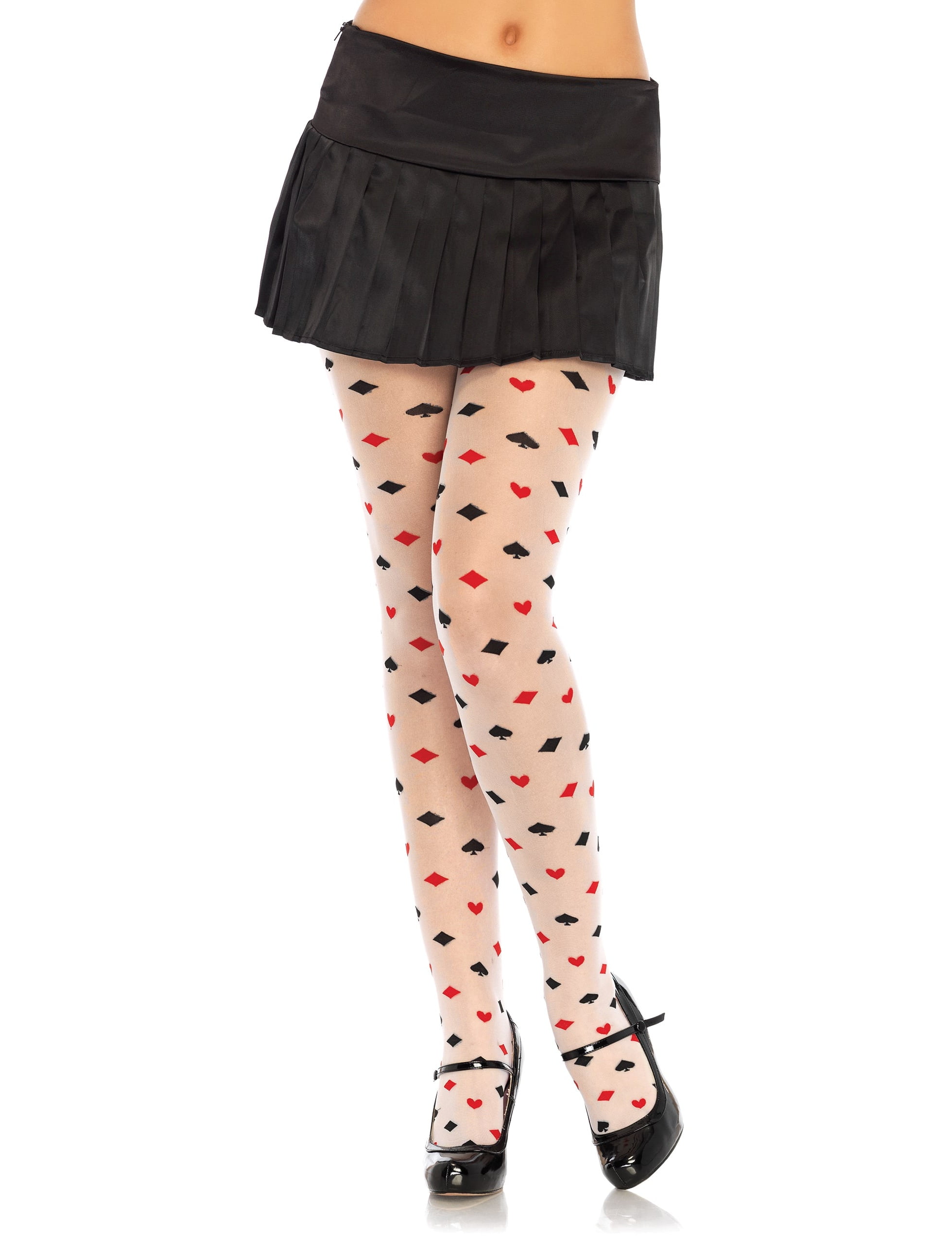 Royal Card Suit Tights One Size