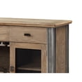 thumbnail image 4 of Transitional Server with Mesh Metal Doors and Stemware Storage, Brown, 4 of 5