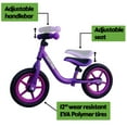 thumbnail image 4 of Mamba Sport Vélo d'Équilibre 12 Pouces (Violet) Siège et Guidon Réglables Légers Sans Pédale pour Enfants de 2 à 5 Ans, Siège Rembourré, Coussin de Sécurité, Poignées en Caoutchouc Pneus EVA Sans Coussin, 4 of 4