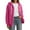 Hot Pink, variant on Women's Cozy Hooded Jacket for Casual Outings Winter Soft and Comfortable Layering for Everyday Wear and Relaxation Womens Casual Jackets Jackets for Women Casual Long Winter Coats for Women