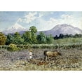 thumbnail image 2 of Lohr, Augusto 24x18 Black Modern Framed Museum Art Print Titled - Campesino Arando, 2 of 4