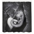 thumbnail image 2 of Ambesonne Grey Shower Curtain, Mother and, 69"Wx75"L, Charcoal Grey Pale Grey, 2 of 4