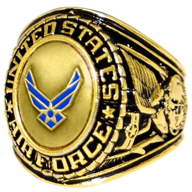 US Air Force Insignia Gold Ring Walmart