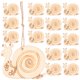 thumbnail image 1 of EeaseMX 50 juegos de recortes de madera sin terminar con forma de caracol, manualidades de madera en blanco para pintar y hacer tú mismo., 1 of 7