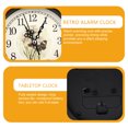 thumbnail image 4 of Miangastore Nightstand Clock Retro Home Decor Black ABS Moistproof Battery Box Adults 1Set, 4 of 8