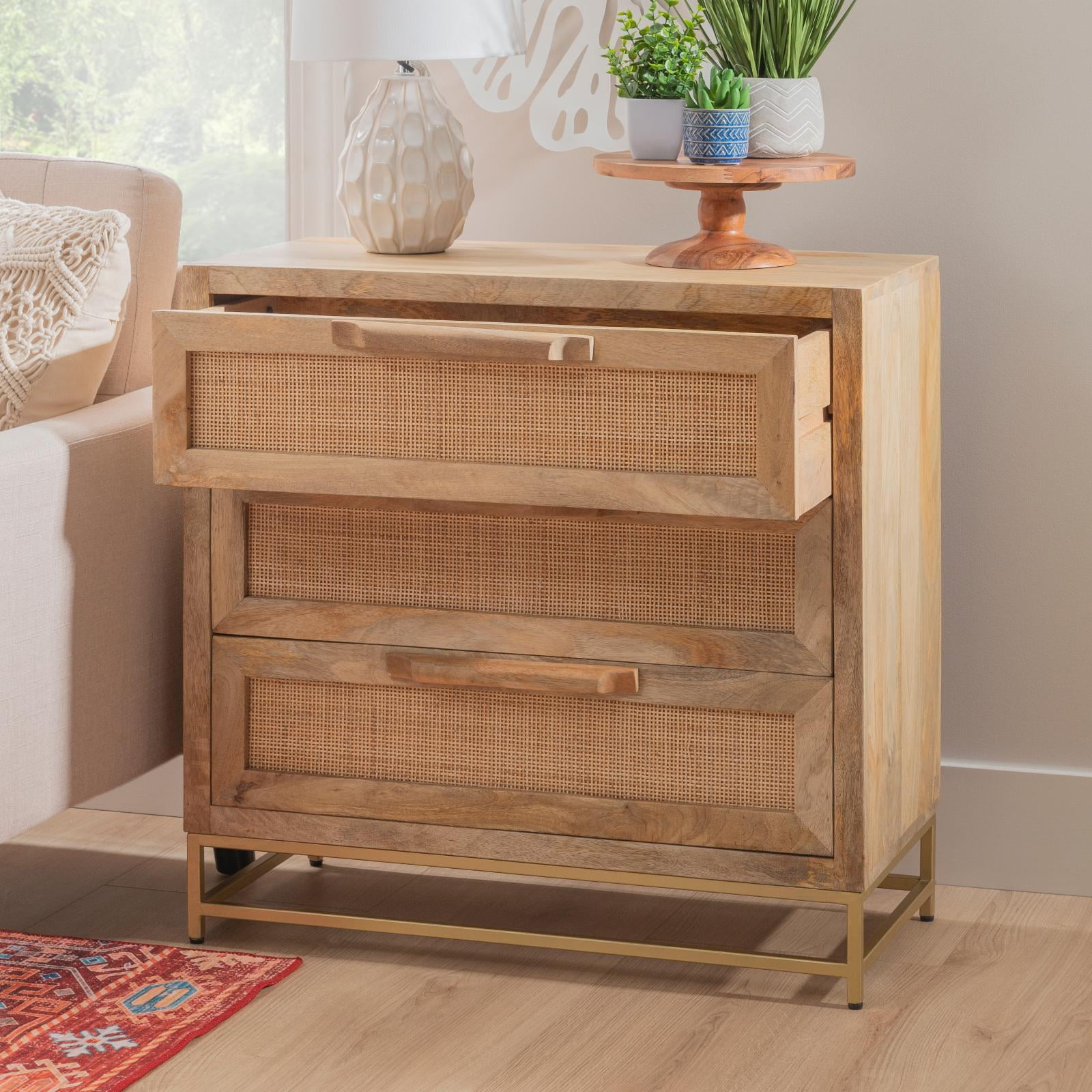 Powell janie 2024 rattan cabinet