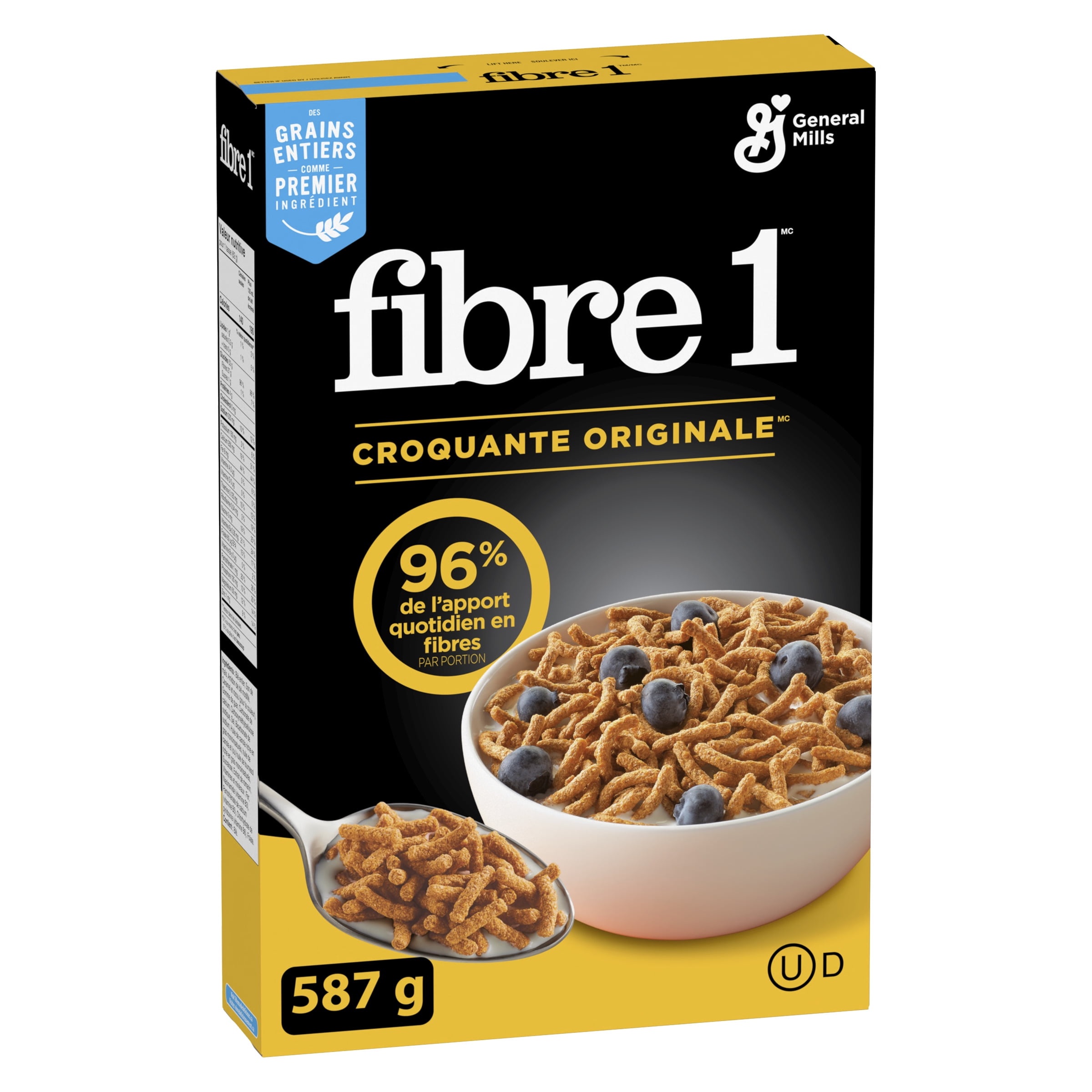 Fibre One Breakfast Cereal, Crunchy Original, High Fibre and Whole Grains, 587 g