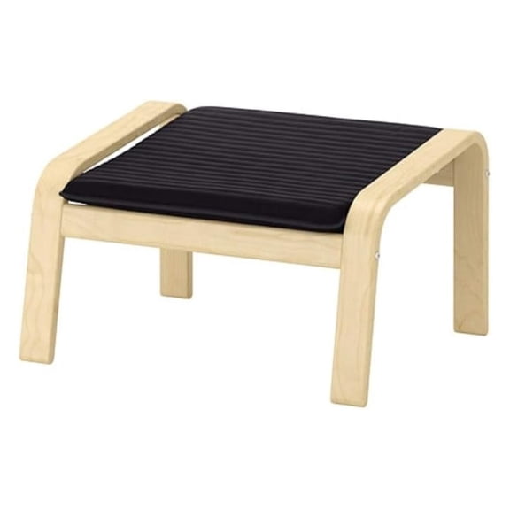 Poang Ottoman Birch Veneer Knisa Black 892.446.60