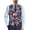 American Flag Floral Print, variant on POLERO Slim Fit Formal Suit Vest for Business Casual, Woven Fabric Lightweight Dress Waistcoat Top, Halloween Crow Moon Pattern