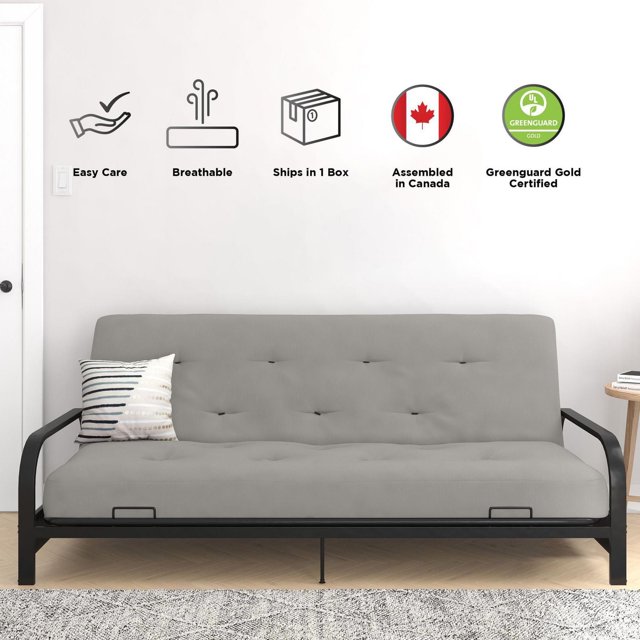 Signature Sleep Trule 8-Inch Coil Futon Mattress, Microfiber, Full