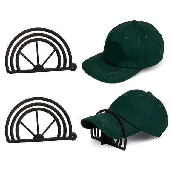 PAPADA 2pcs Hat Bill Bender Shaper Curving Tool Perfect Brim Curve No Steaming Required for All Type Caps with Dual Option Slot