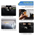 thumbnail image 3 of Foldable Car Windshield Sunshade UV Sun Visor Protector Blocks UV Rays Keeps Vehicle Cool 53x23.5 Inch Tiger Print in Warm Tones, 3 of 8