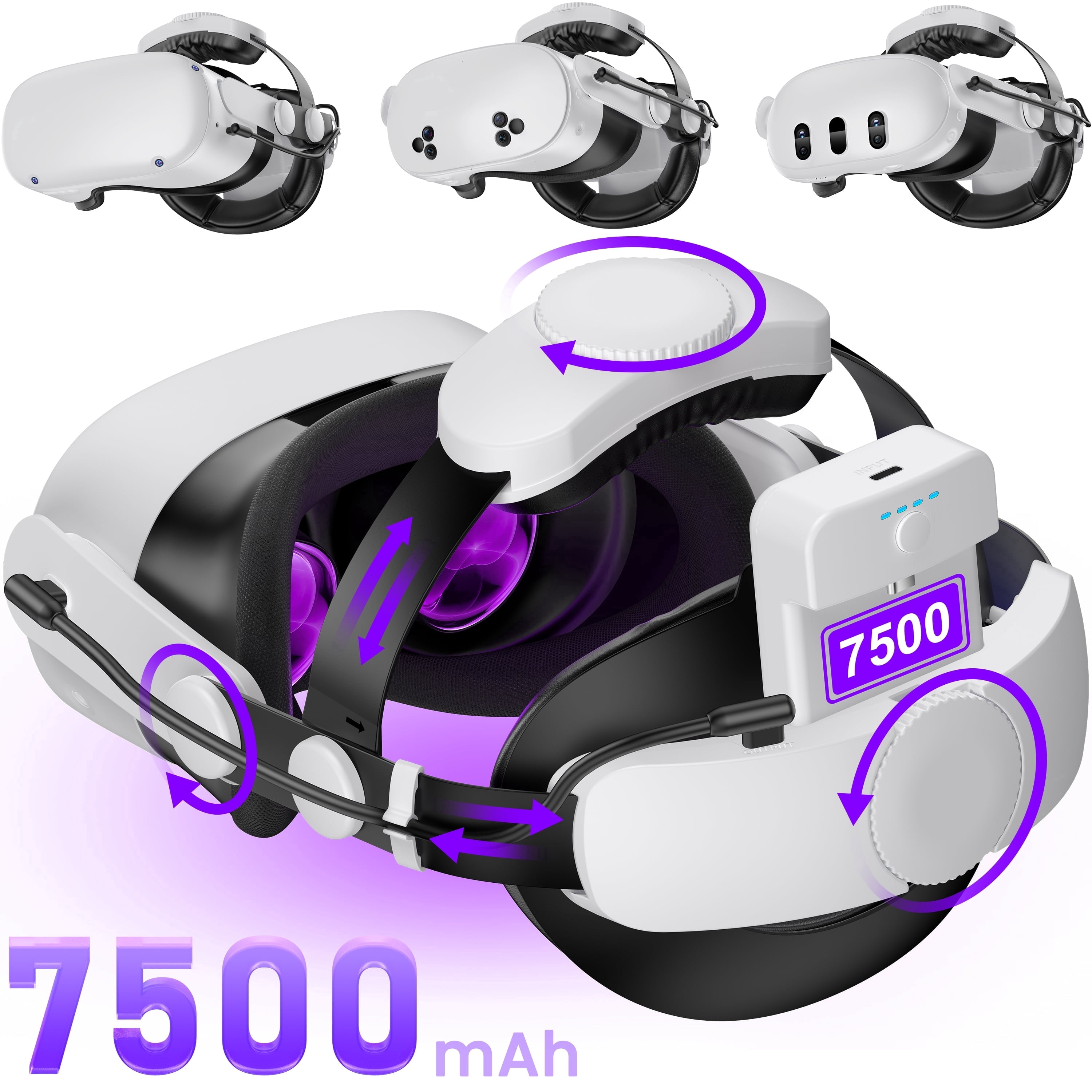 Quest 2 (Oculus) Elite Strap with Battery for Enhanced Comfort and