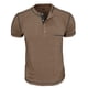 thumbnail image 5 of Camiseta de cuello redondo y manga media para hombre - Prenda de moda con contraste de colores - Mezcla de poliéster y spandex - Tallas M-XXXL para uso informal/urbano, 5 of 7