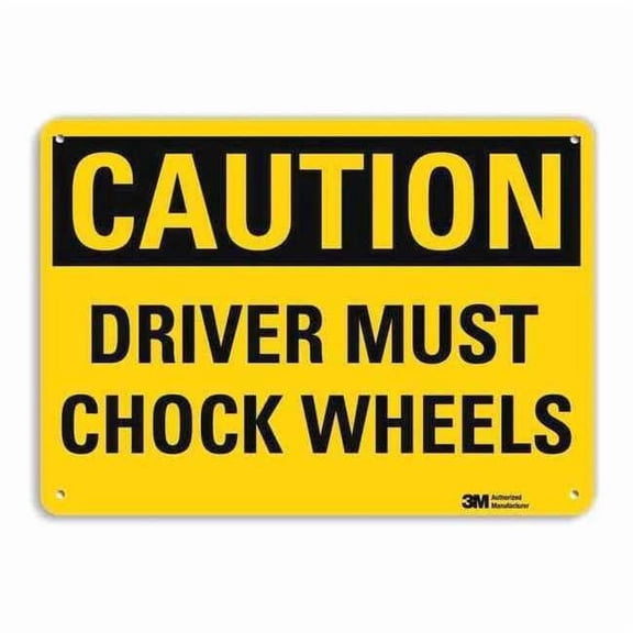 Lyle Caution Sign,10 in x 14 in,Aluminum U4-1046-NA_14x10