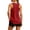 Red, variant on Workout Tops for Women Ruffle Sleeveless Racerback Crewneck Casual Loose Running Gym Athletic Tee Shirts Loose Fit Yoga Shirt