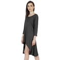 thumbnail image 4 of Inkmeso Solid Summer Casual Tunic Dress For Women's Short Mini Dresses With Button Placket, 4 of 7