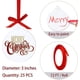thumbnail image 5 of Advancent 25/30 Uds. Adornos de acrílico transparente de Navidad DIY en blanco con cinta roja colgantes de árbol de Navidad para fiesta Kits de decoración para fiestas 25 piezas, 5 of 6