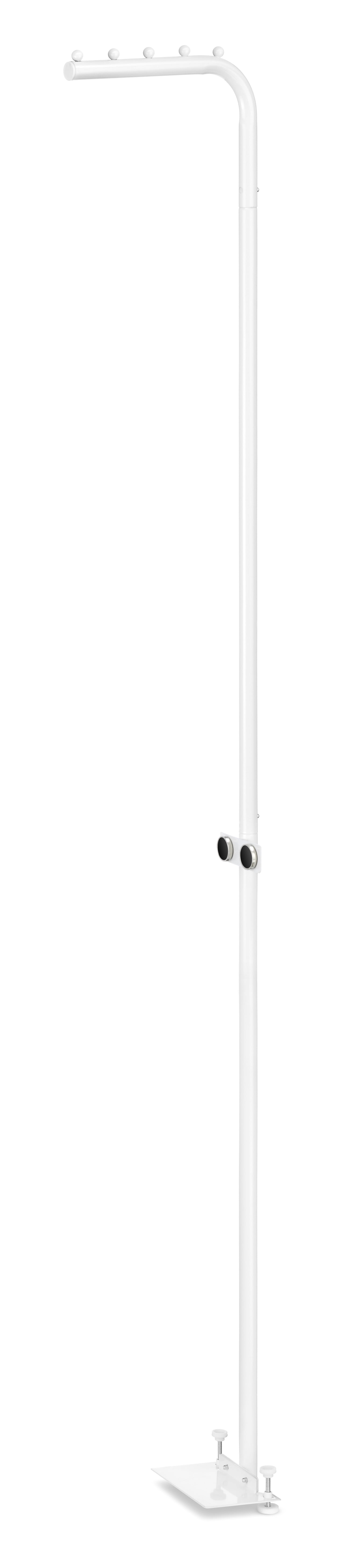 Whitmor Magnetic White Laundry Valet Hanging Rod - Clothes Drying Rack -White