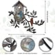 thumbnail image 2 of Metal Bird Wall Decoration Birdhouse Wall Hanging Iron Bird House Courtyard Decoration, 2 of 8
