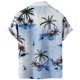 thumbnail image 2 of Camisas Hombre Camiseta de hombre informal con diseño de moda superior con estampado de calle al libre con estampado 3d de árbol de (Navy, XS), 2 of 5