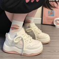 thumbnail image 1 of Zapatos de mujer Dopamine, zapatos blancos de suela gruesa, zapatillas de deporte casuales estilo Chanel de primavera y otoño, zapatos de estrella, 1 of 6
