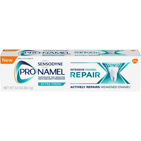 Sensodyne Pro Enamel Toothpaste Pronamel Intensive Enamel Repair Extra Fresh Toothpaste for Enamel Strengthening, 3.4 ounces ()