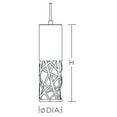 thumbnail image 2 of AFX - Boon - 12 Inch 10W 1 LED Pendant-Black Finish, 2 of 7