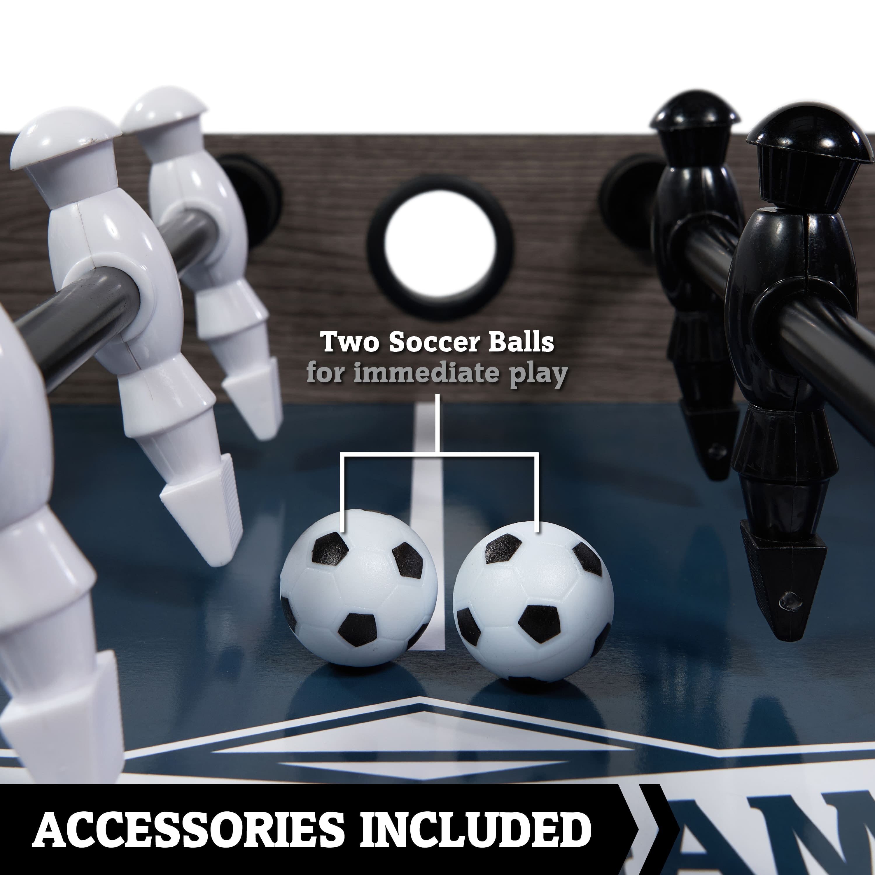 48” Charleston Foosball Gaming Table Standard Size for Family Game Rooms by Hall of Games