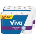 thumbnail image 1 of Toallas de papel Viva, tela multisuperficie, 12 rollos triples, 1 of 8