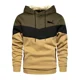 thumbnail image 4 of Sudaderas con capucha estampadas para hombre, ropa deportiva para exteriores, a la moda sudadera con bolsillo, simplicidad de calle, top a juego de tres colores, Otoño e Invierno, 4 of 5