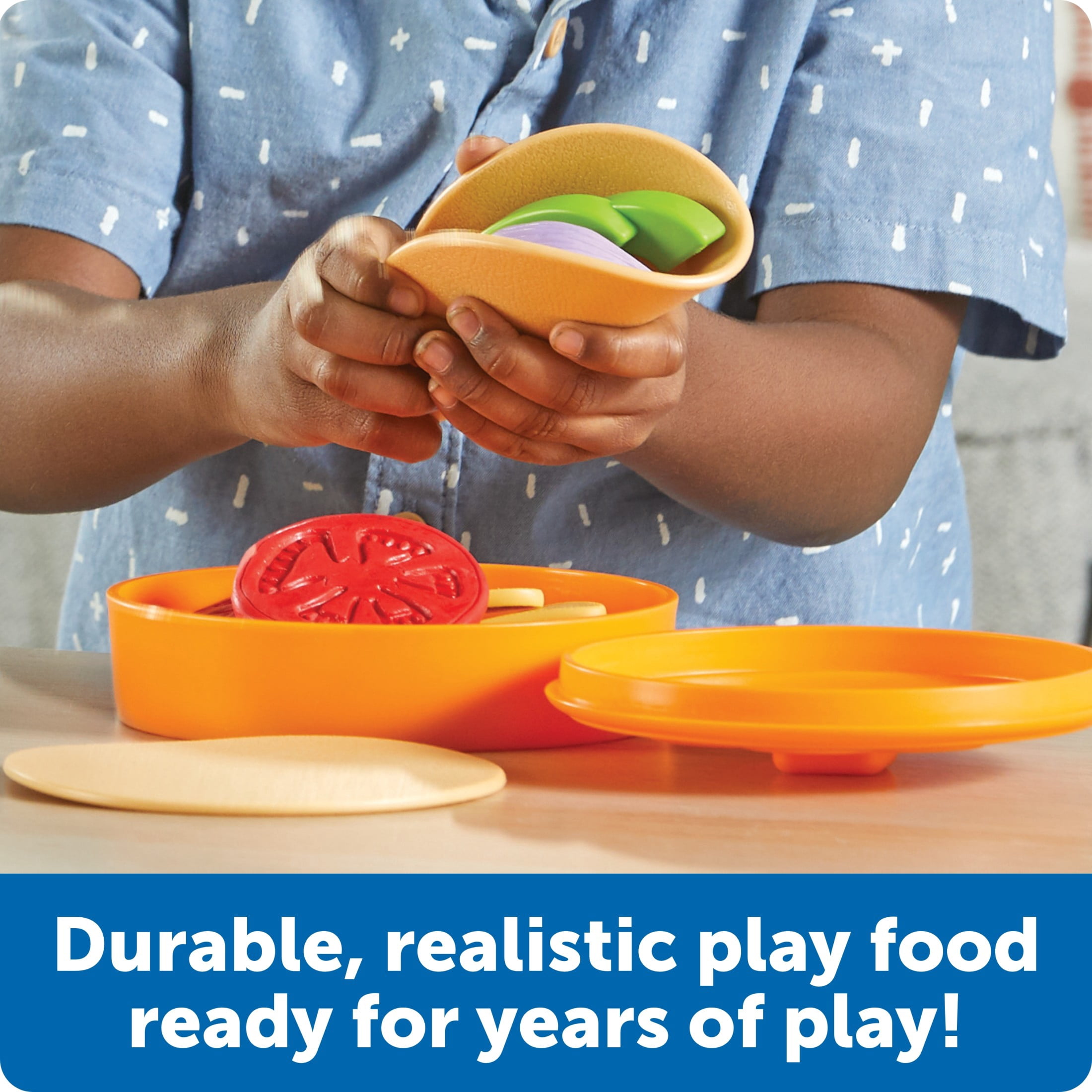 Learning Resources New Sprouts Taco Night, Play Food Set for Kids