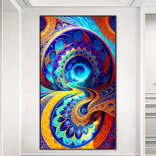 Cuadros Decorativos Pintura de diamante 5D DIY Full Round Drill Twist Home Decor Art Craft (A7583) Wdftyju embutido en tela