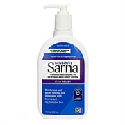 Sarna Sensitive Steroid-Free Anti-Itch Lotion for Dry Irritated Skin, Fragrance Free - 7.5 Fl Oz