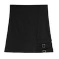 thumbnail image 3 of EDFBUYKRS Female Skirts Skirts for Women Fall Black Women's Hugging Short Skirt and Fashionable Korean Version Versatile Irregular High Waist Half Skirt Women's Short Skirt Set Short Skirt, 3 of 3