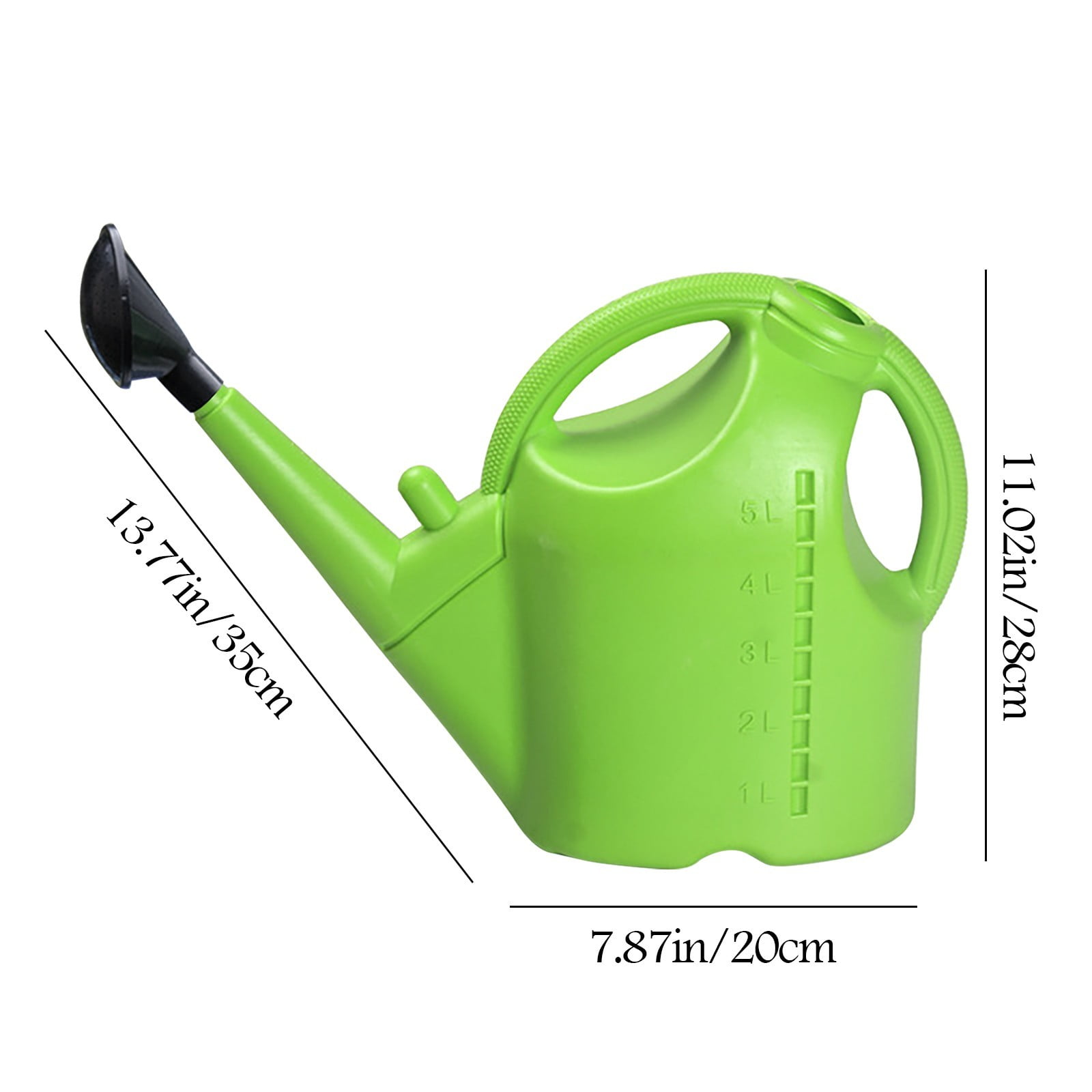 mfkdald Watering Cans Water Bottle 5L Large Capacity Long Mouth Thickened Spray Pot Garden Blow Molding Watering Pot Garden Sprinkler Garden