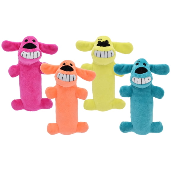 Multipet Loofa Plush Dog Toy, Assorted, 6"