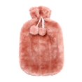 thumbnail image 1 of 2l Warm Water Fles Met Wasbare Pom Pom Ball Fluffy Soft Cover Winter Warm, 1 of 1