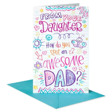 American Greetings Father's Day Card from Daughter (Awesome Dad)