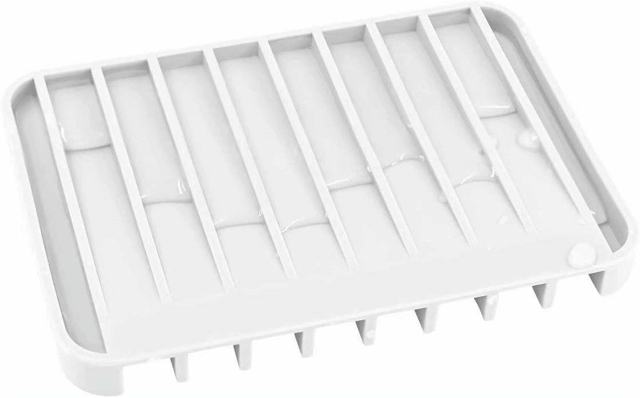 3 Pack Soap Dish With Drain, Premium Silicone Soap Holder For Shower/Bathroom, Simple Soap Saver, Self Draining Waterfall Soap Tray, Keep Soap Dry, Easy To Clean.