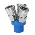 thumbnail image 3 of Amdohai Manifold Block Splitter 3 Way Quick Connect Air Hose Splitter Coupler Manifold Air Compressor C Type Quick Coupler, 3 of 8